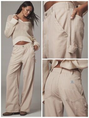 DENIMIST from ANTHROPOLOGIE Women Size 29 Teri High-Rise Wide-Leg Carpenter Jean